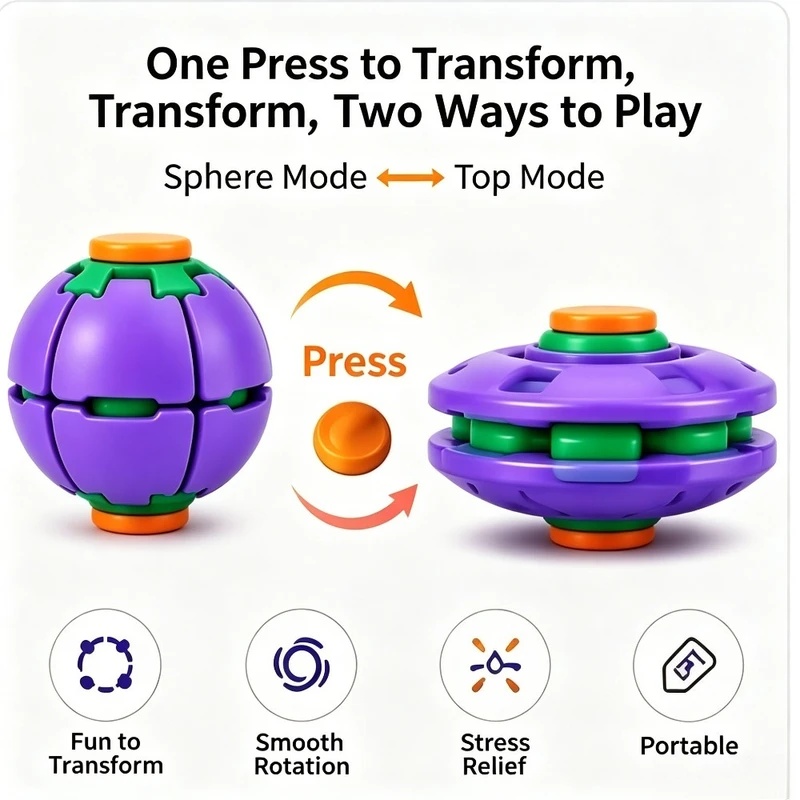 1PCS Transforming Fidget Spinn - Novelty Gifts review and price