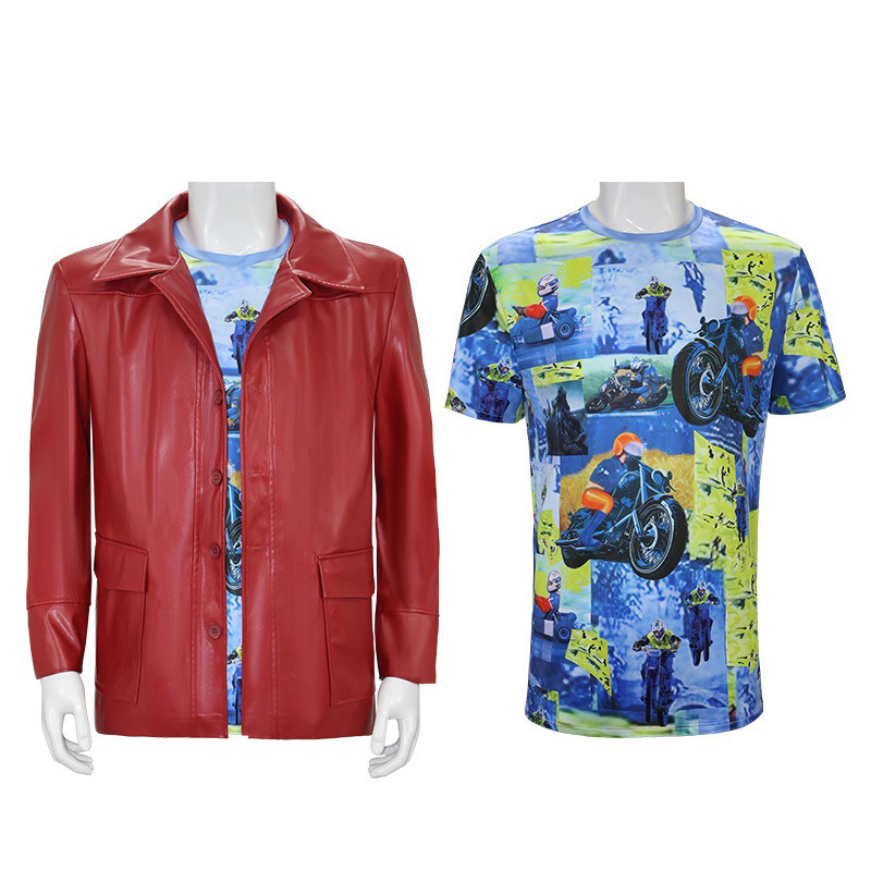 Men Red Leather Jacket Fight C - Glow In The Dark Party Glasses review and price