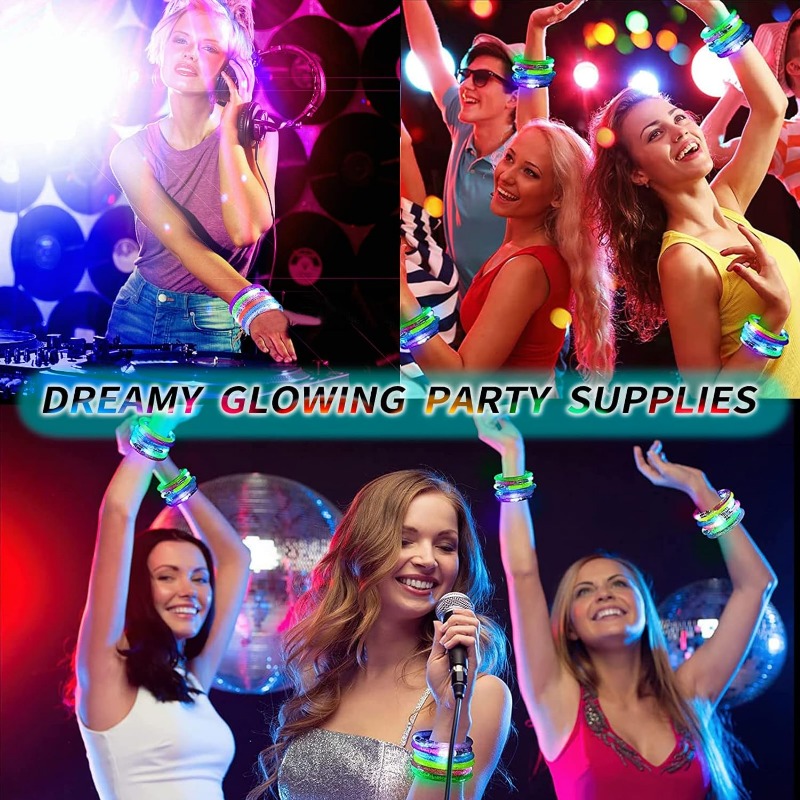 1-100PCS Halloween LED Acrylic - Glow In The Dark Party Glasses review and price
